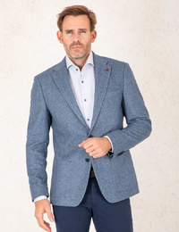 Roy Robson regular fit blazer blauw