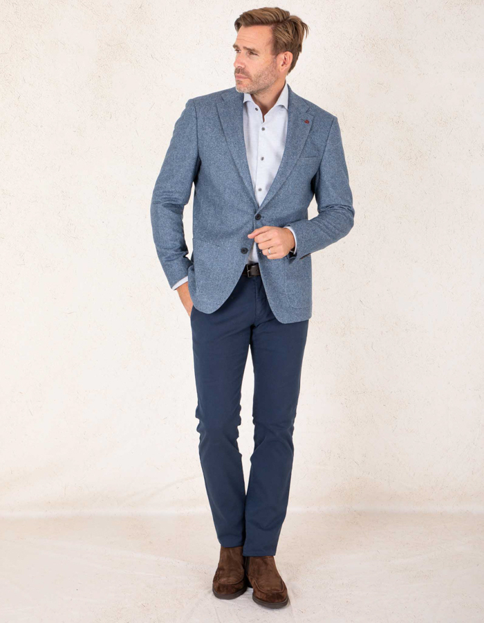 Roy Robson regular fit blazer blauw