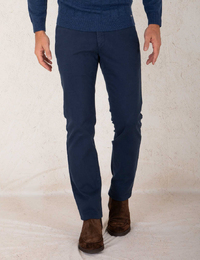 Zilton slim fit broek blauw