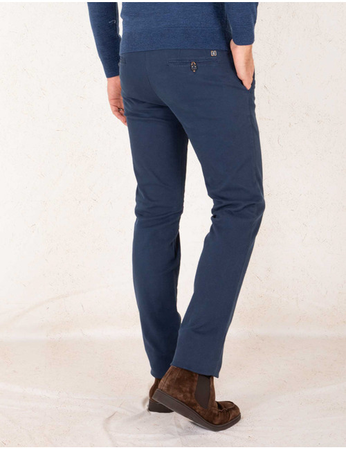 Zilton slim fit broek blauw