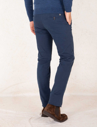 Zilton slim fit broek blauw