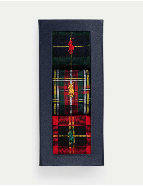 PLAID TROUSER 3-SOCK GIFT SET