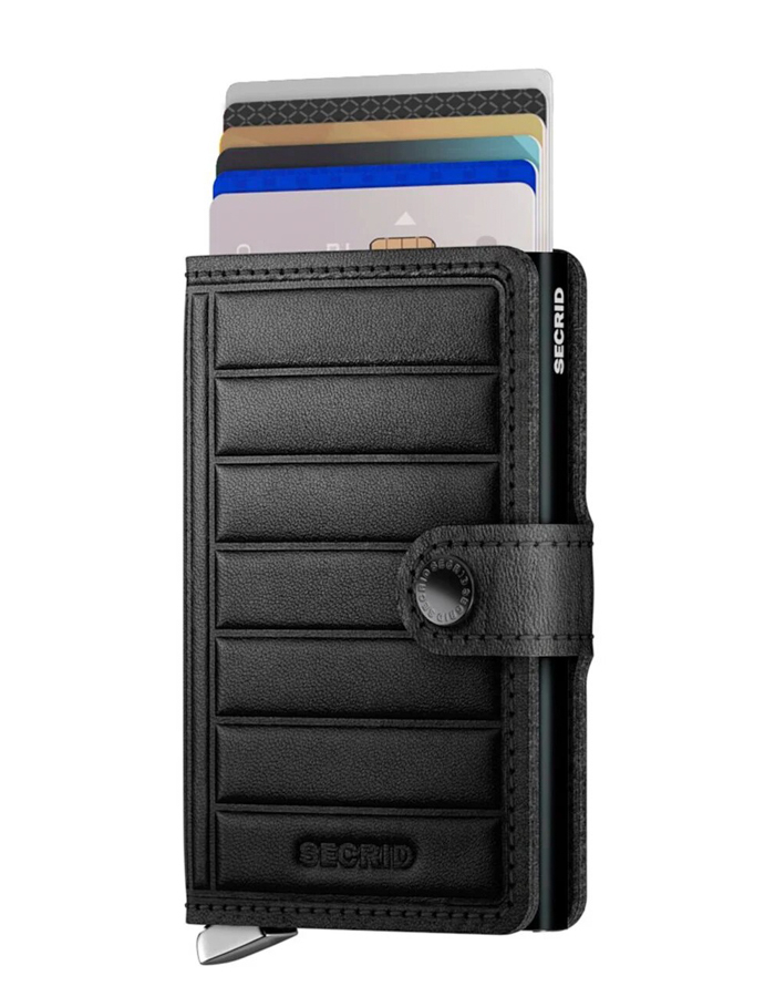 Secrid Miniwallet Portemonnee Emboss Lines black