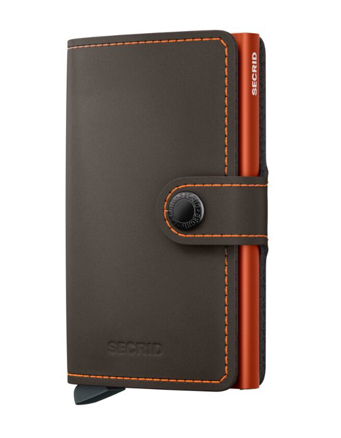 Secrid Miniwallet Matte Truffle & Orange