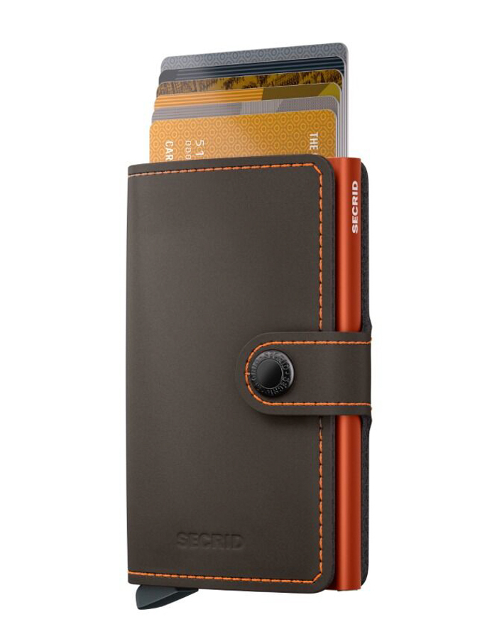 Secrid Miniwallet Matte Truffle & Orange