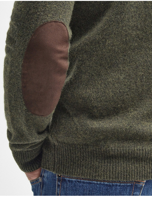 Essential Patch Half Zip Knitted Jumper