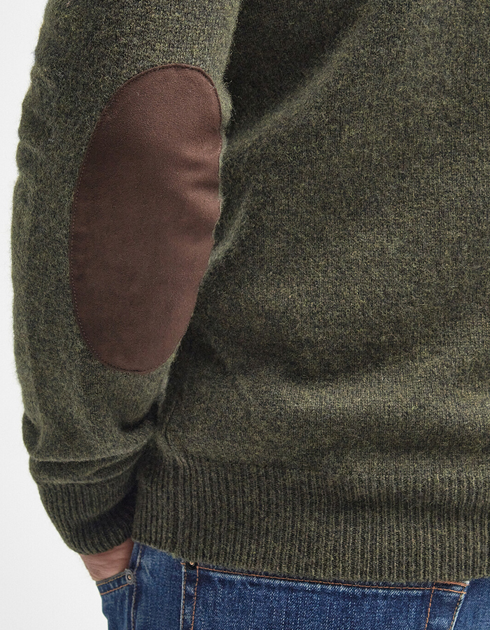 Essential Patch Half Zip Knitted Jumper