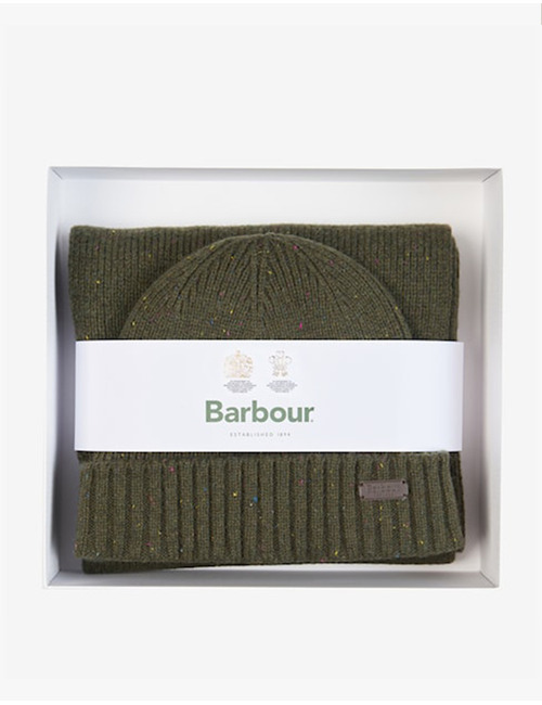 Carlton Fleck Beanie & Scarf Gift Set Sandstone