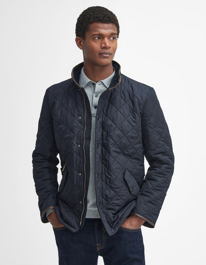 Barbour Powell Quilted Jas Donkerblauw