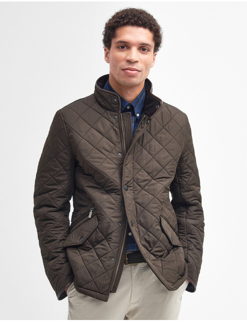 Barbour Powell Quilted Jas Olijf