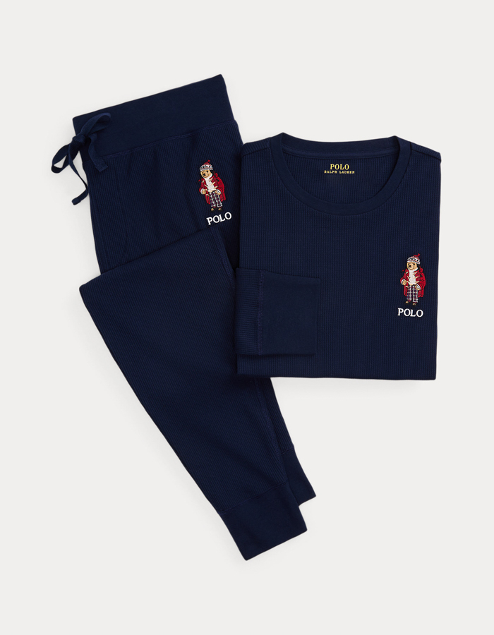 Polo Bear Waffle-knit Pyjamaset