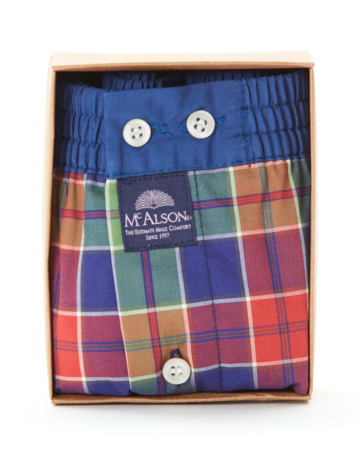 Men Boxershort McGreenish gingham