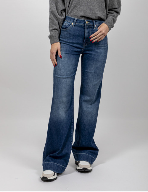 7 For All Mankind regular fit jeans donkere washing