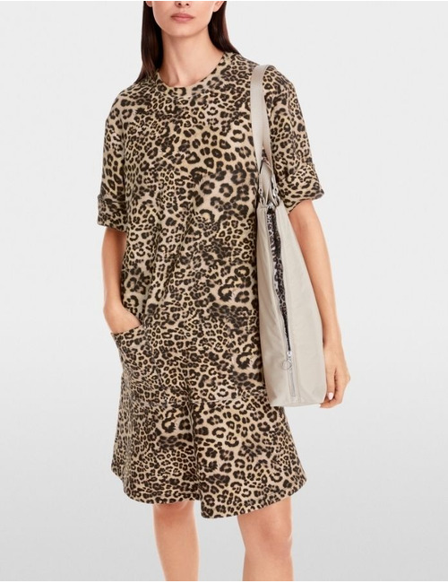 Marccain kort kleed leopard