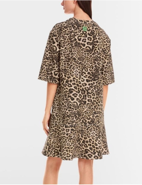 Marccain kort kleed leopard