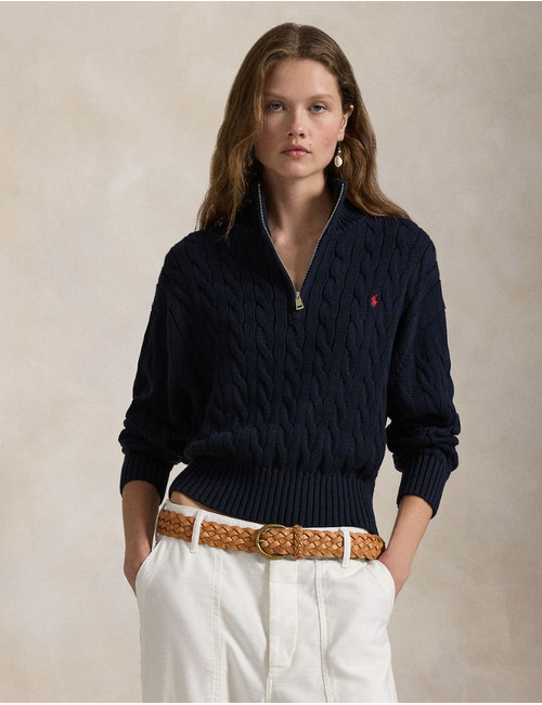 Ralph Lauren Dames lange mouw pull marine