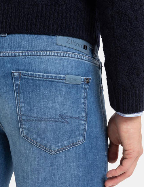 Blauw zilton regular fit jeans bij Fashion Team | RODGER 07 NOS levering