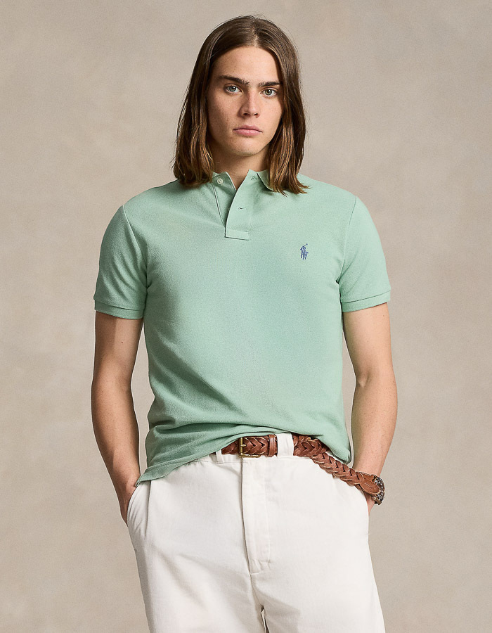 Slim Fit Mesh Polo