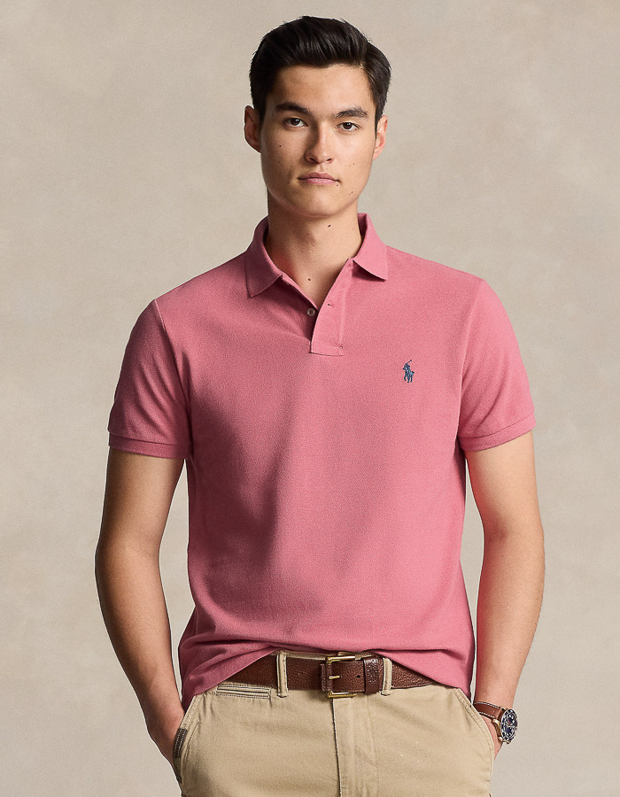 Slim Fit Mesh Polo