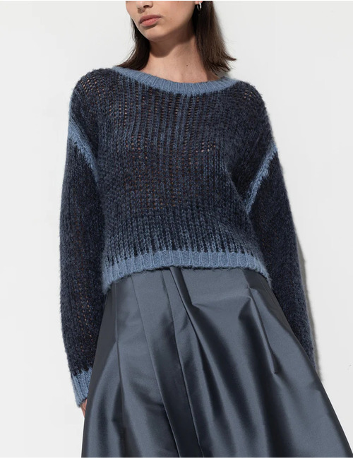 Luisa Cerano lange mouw pull blauw