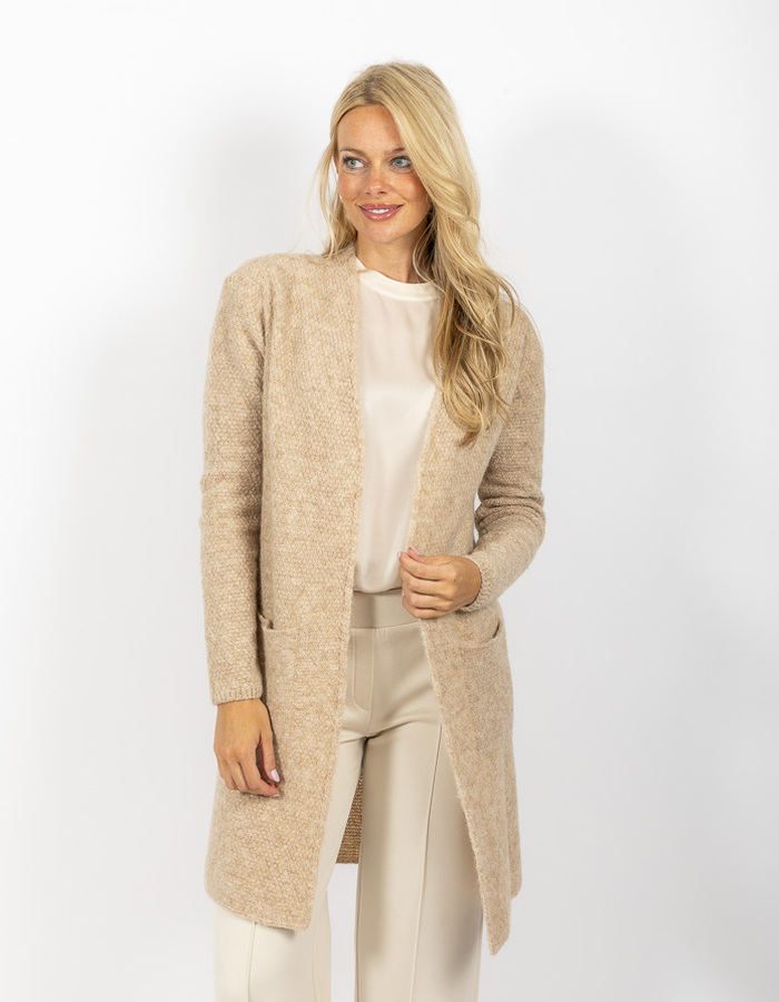 Ramona lange mouw pull beige