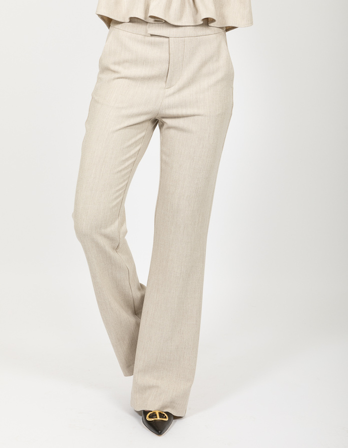 Oscar The Collection geklede broek beige