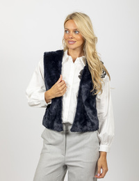 Senso gilet zonder mouw marine