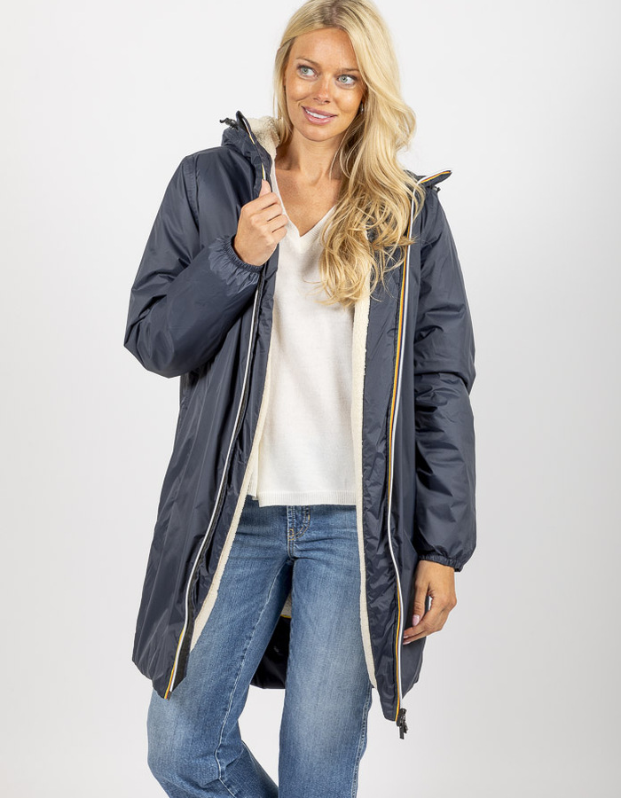 Kway regenjas marine