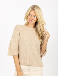 Kocca 3/4 mouw pull beige