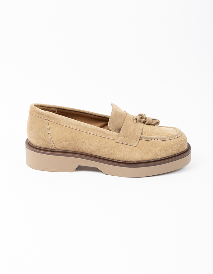 Ctwlk mocassin met hak beige