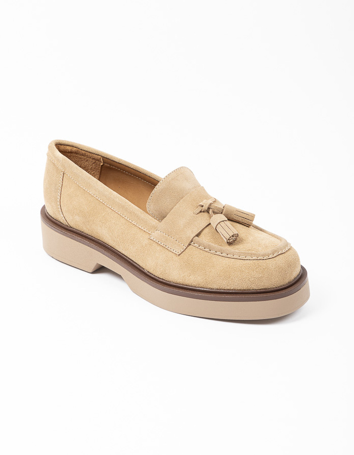 Ctwlk mocassin met hak beige