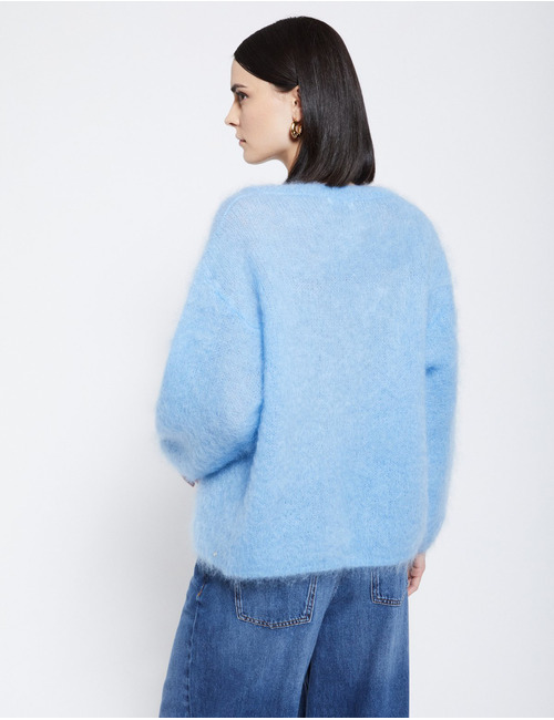 Otto D'ame lange mouw pull blauw