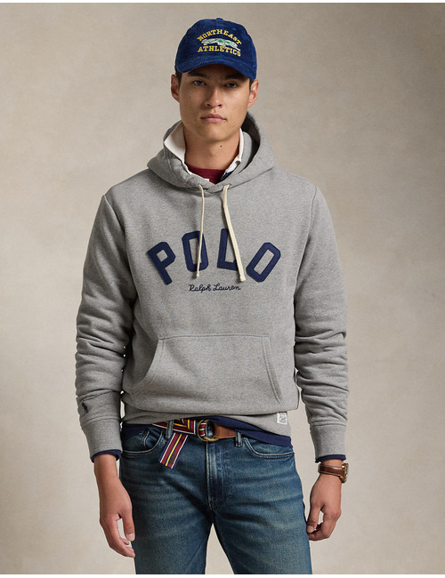 Ralph Lauren sweater met kap grijs