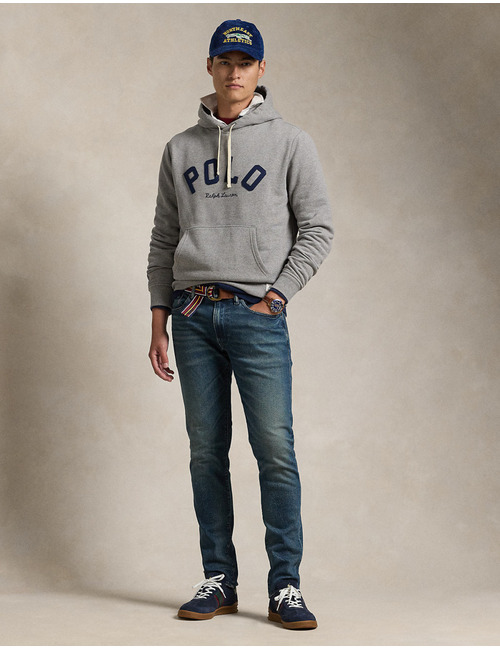 Ralph Lauren sweater met kap grijs