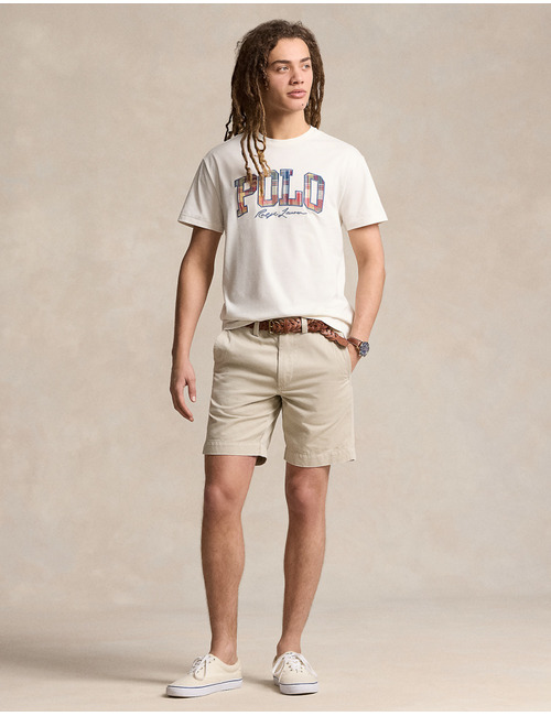 Ralph Lauren t-shirt custom slim fit ecru