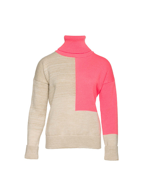 Due Amanti lange mouw pull beige