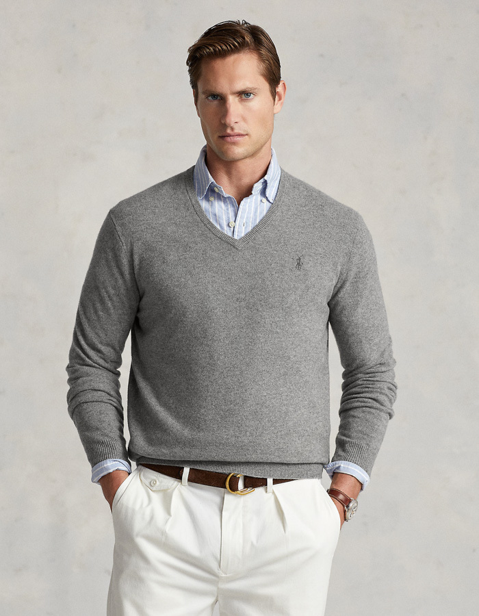 Wool V-Neck Sweater 