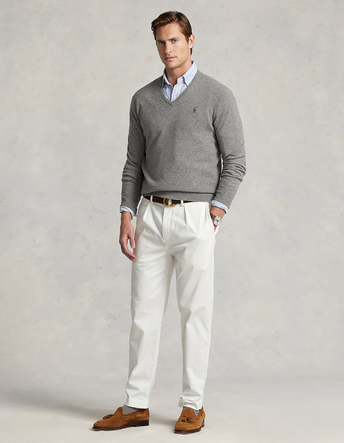 Wool V-Neck Sweater 