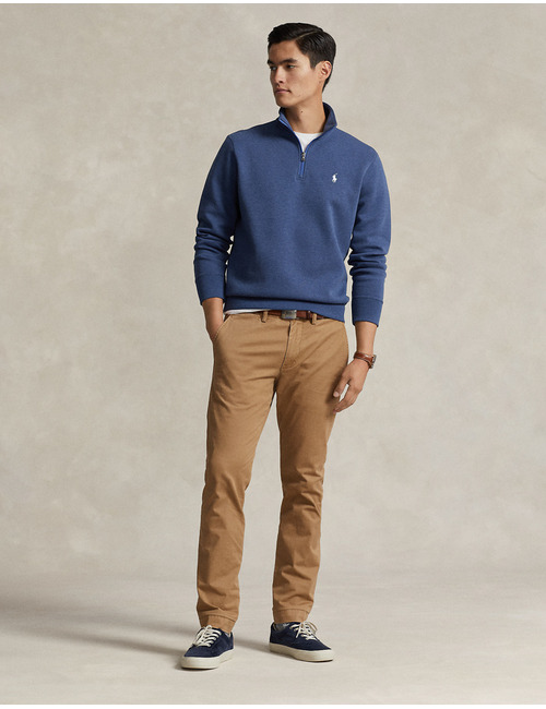 Double-Knit Quarter-Zip Pullover