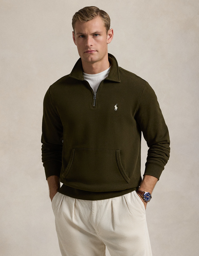 Loopback Fleece Quarter-Zip Sweatshirt