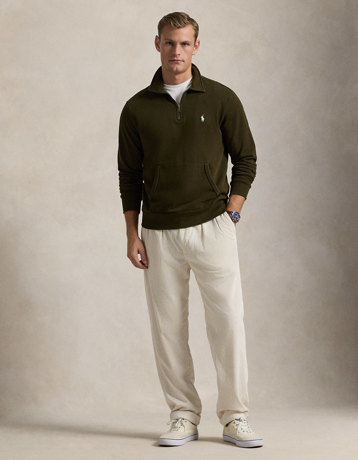 Loopback Fleece Quarter-Zip Sweatshirt