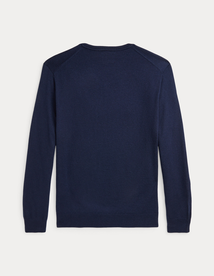 Slim Fit Washable Wool V-Neck Sweater