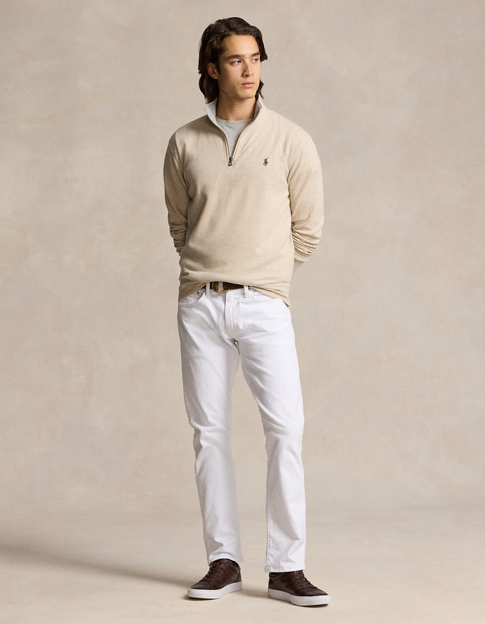 Luxury Jersey Quarter-Zip Pullover