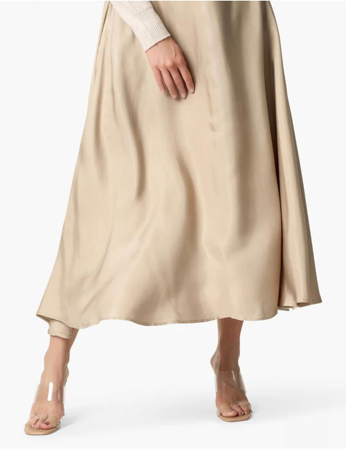 Aimee The Label lange rok beige