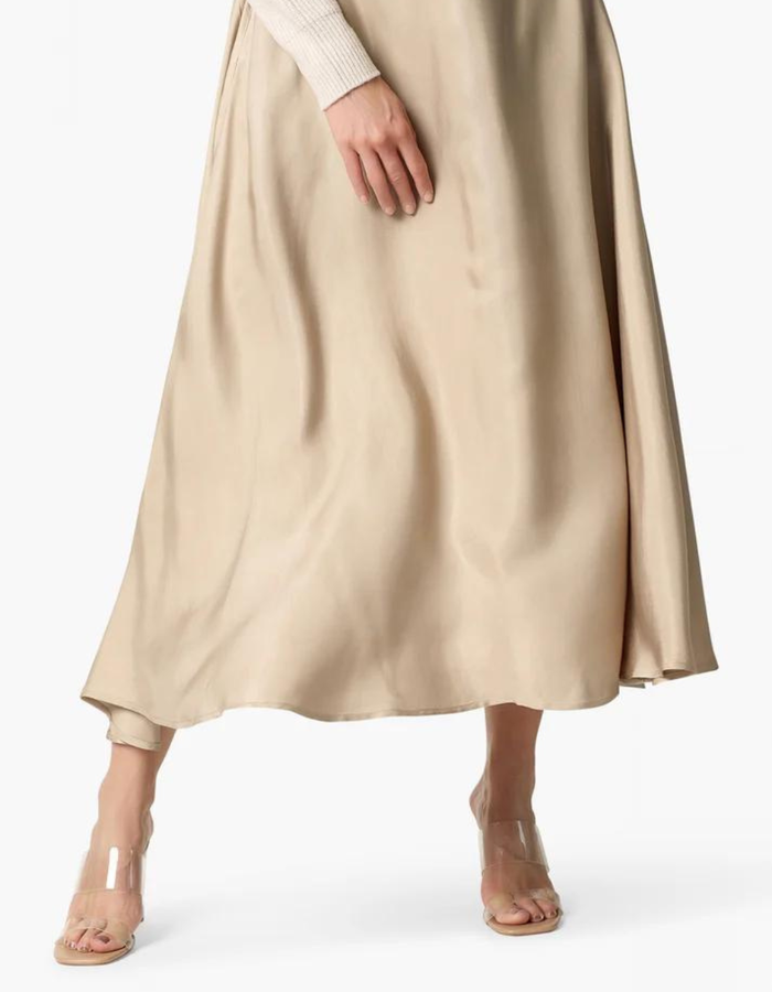 Aimee The Label lange rok beige