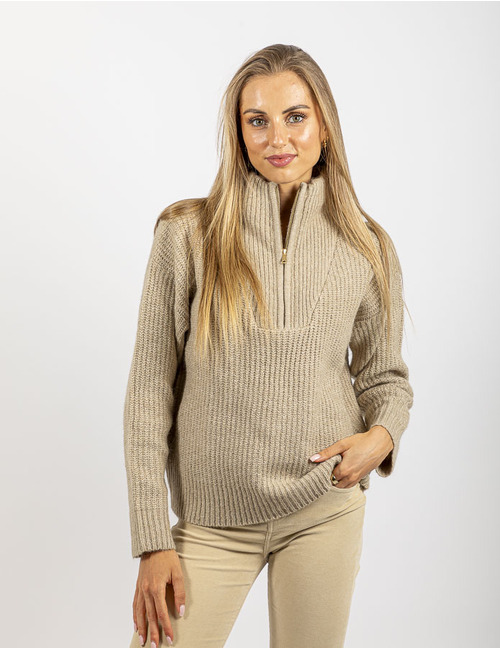 Superdry lange mouw pull beige