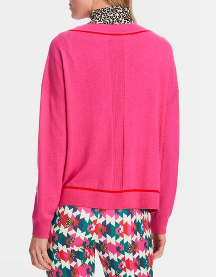 Marccain lange mouw pull fuschia