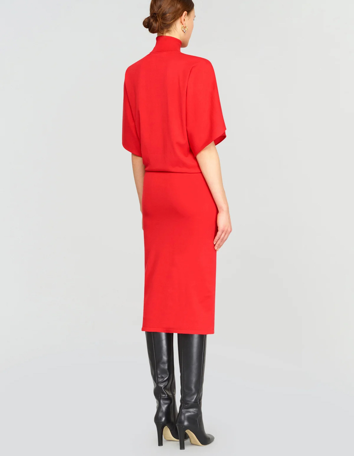 Semi Couture midi kleed rood