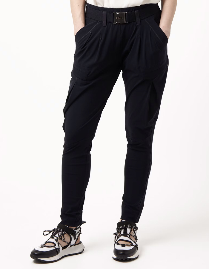 High broek sportief marine