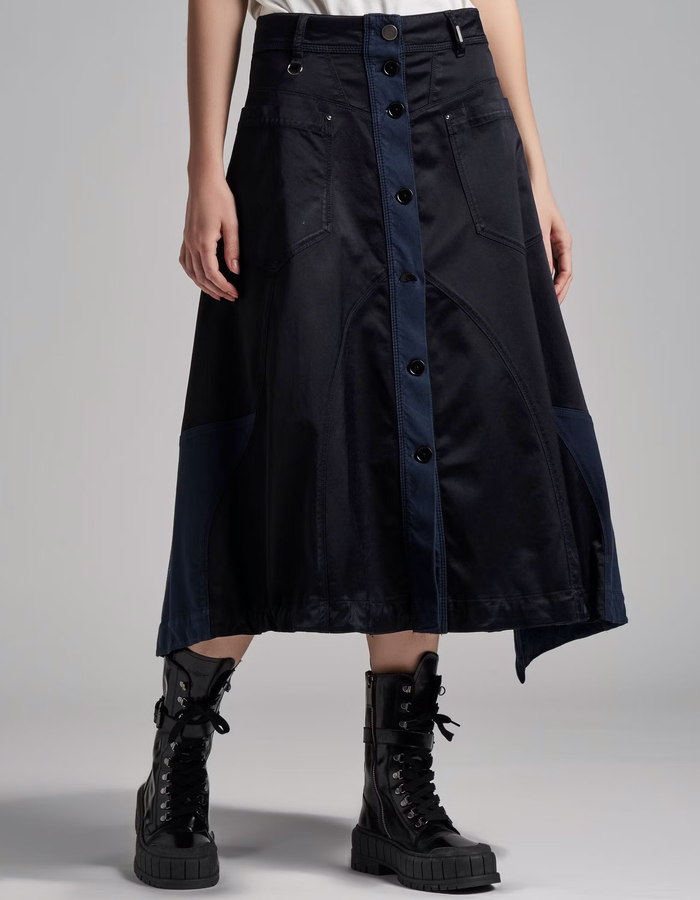 High midi rok marine